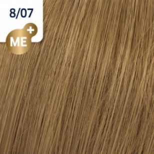 Wella Koleston Perfect ME+ -  Дълготрайна крем-боя за коса 8/07 Светло русо натурално кафяво 60 ml